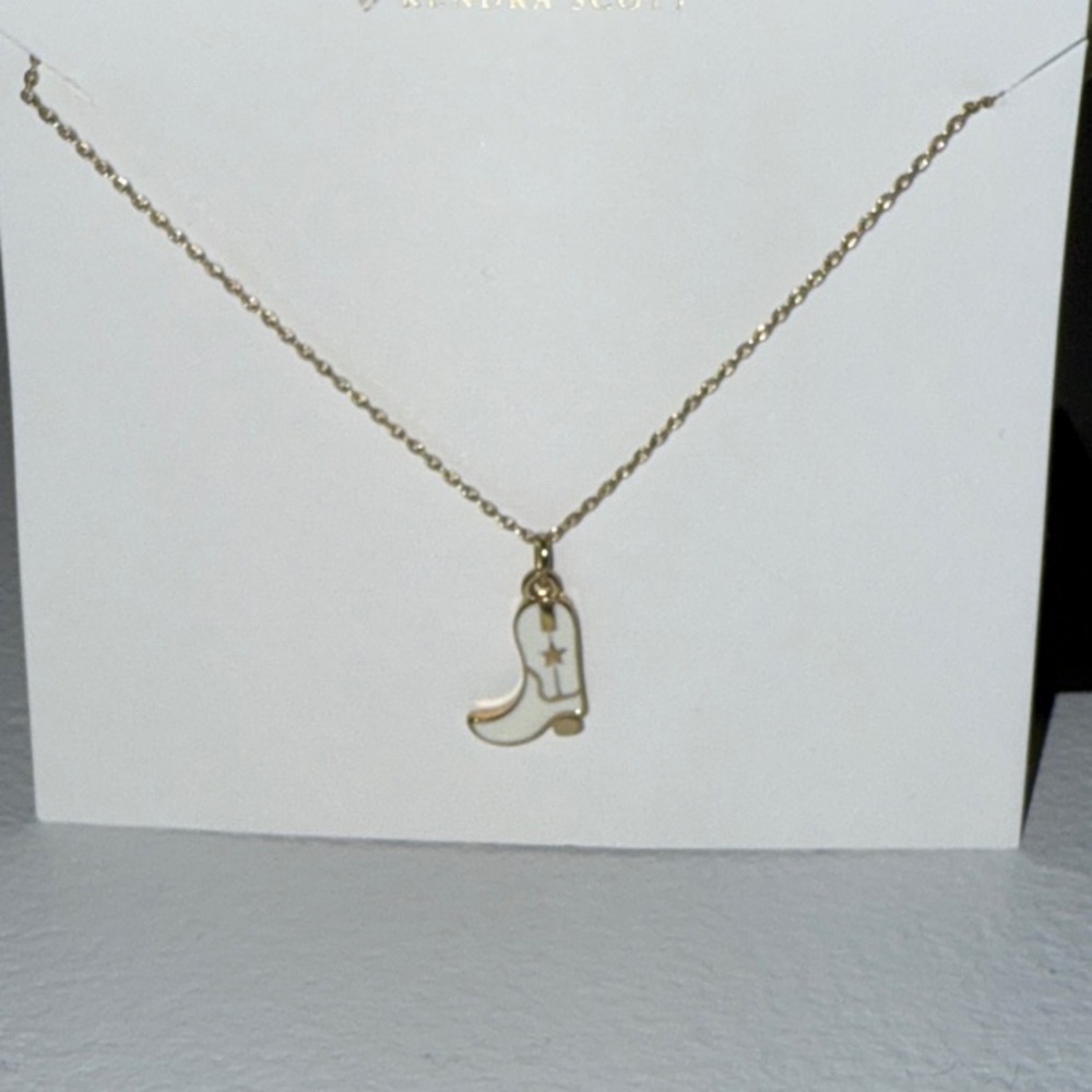 Altar'd State Gold Boot Pendant Necklace